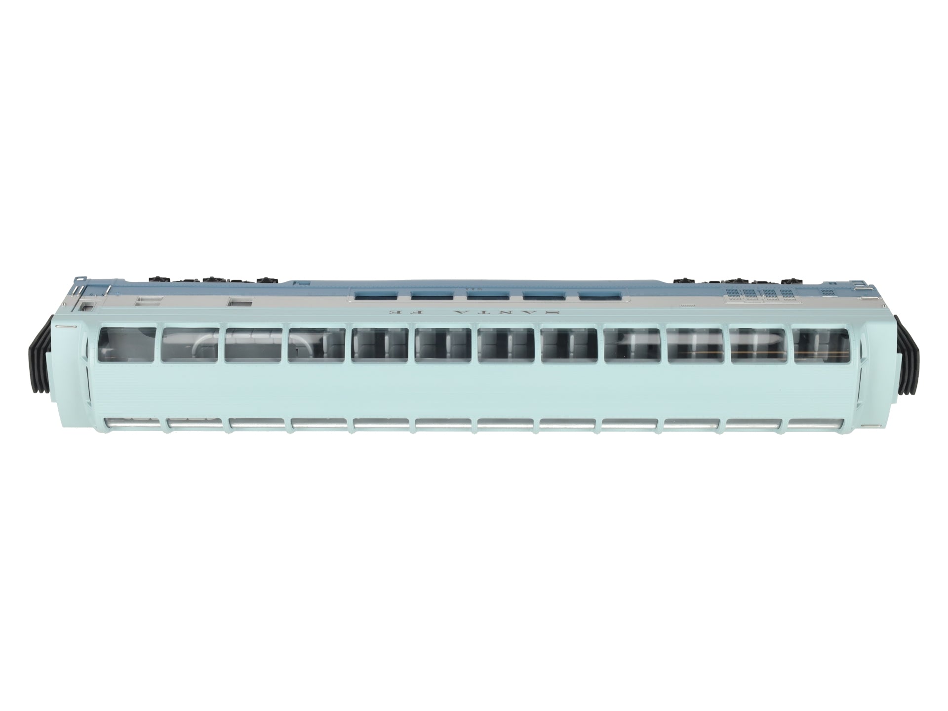 MTH 20-6792 Santa Fe Blue Goose Full Length Vista Dome LN/Box