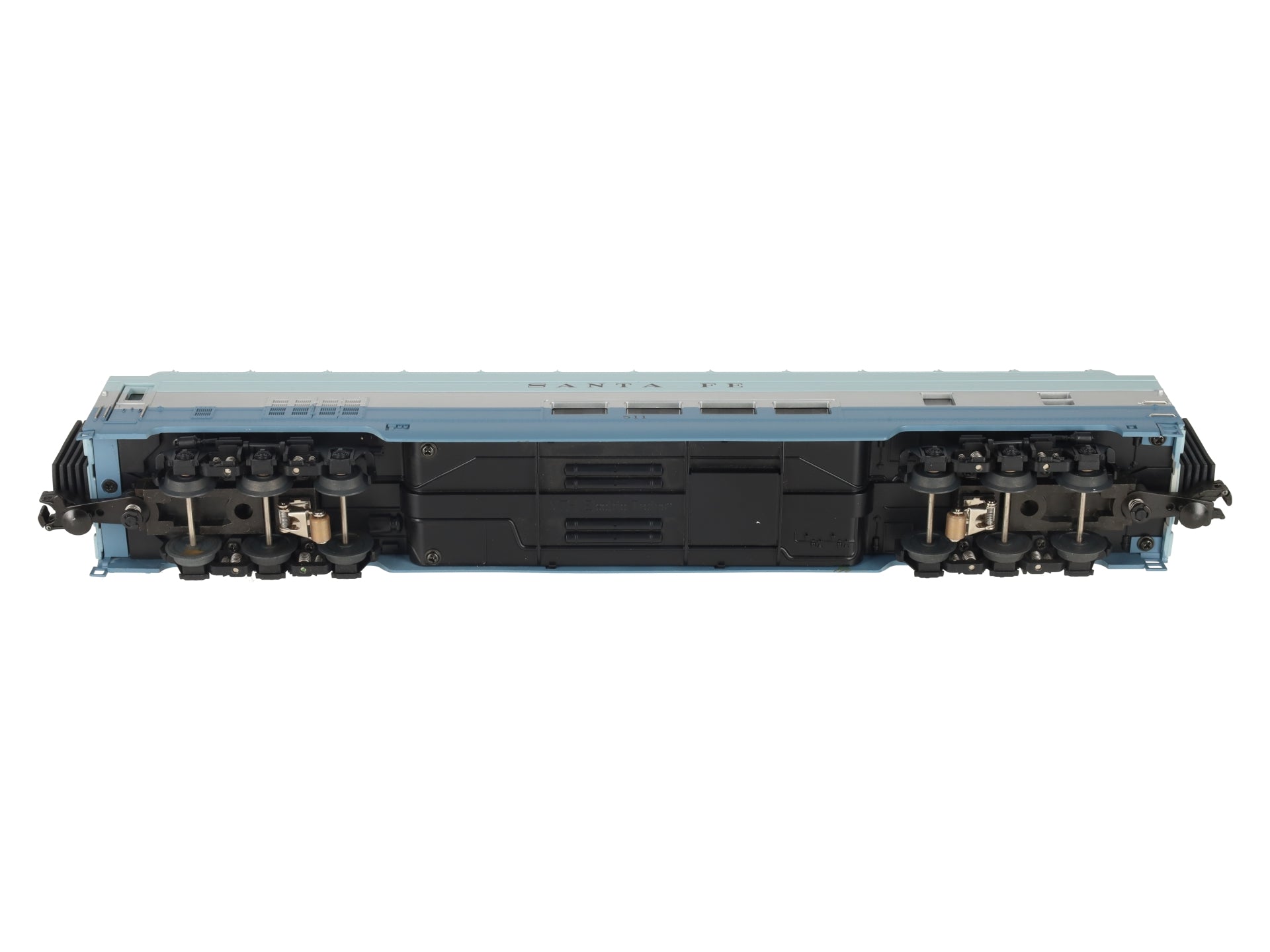 MTH 20-6792 Santa Fe Blue Goose Full Length Vista Dome LN/Box