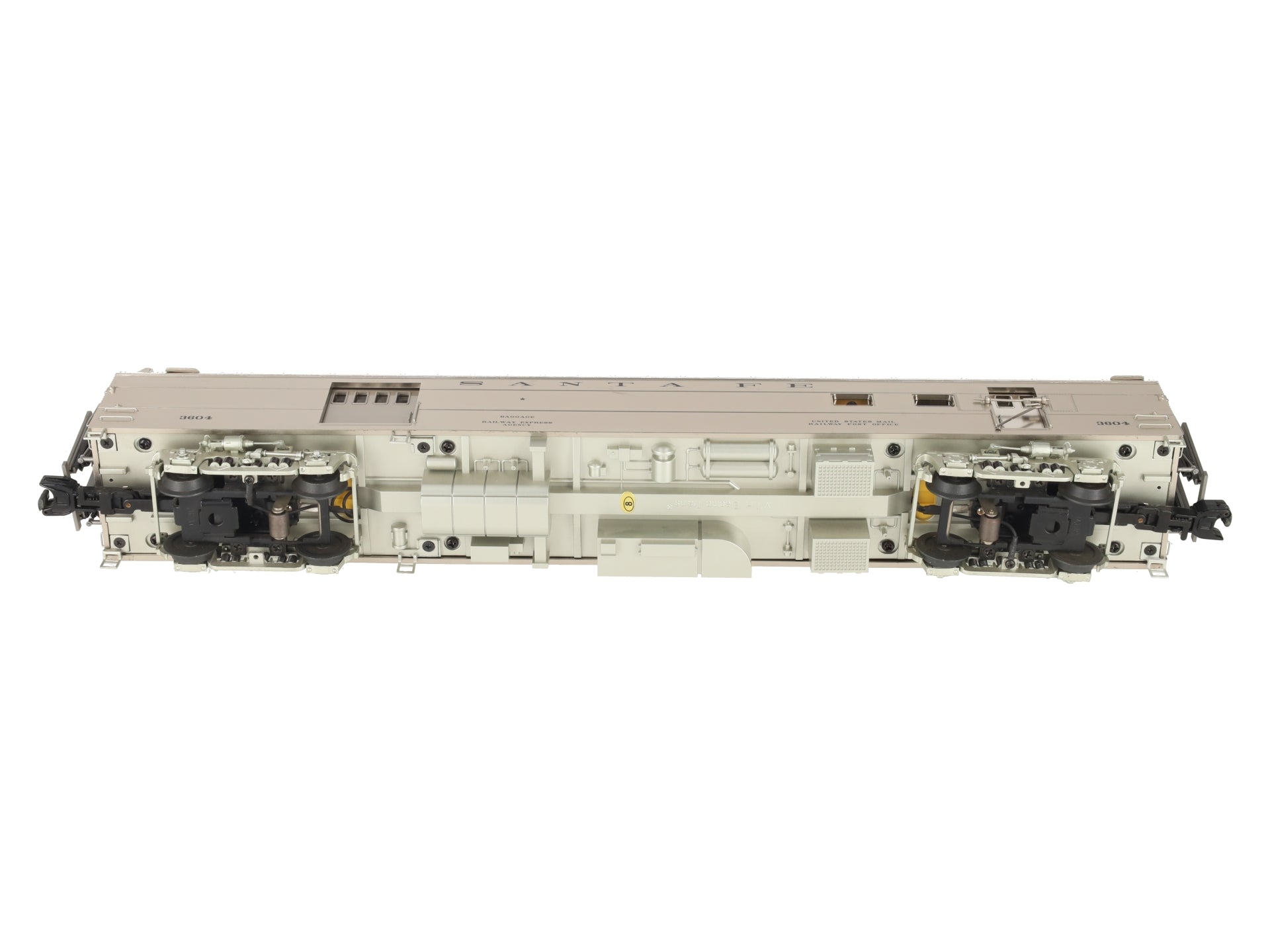 MTH 20-68136 O Santa Fe 70’ ABS Smooth Streamlined RPO Passenger Car #3604 EX/Box