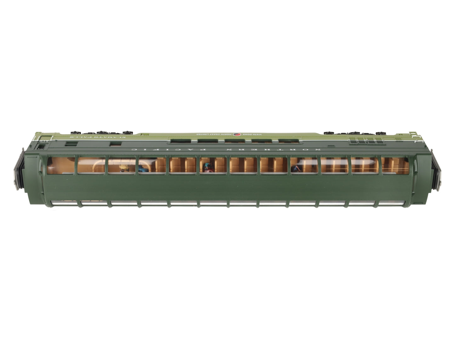 MTH 20-67238 O Gauge Northern Pacific 70' Full Vista Dome Passenger Car EX/Box