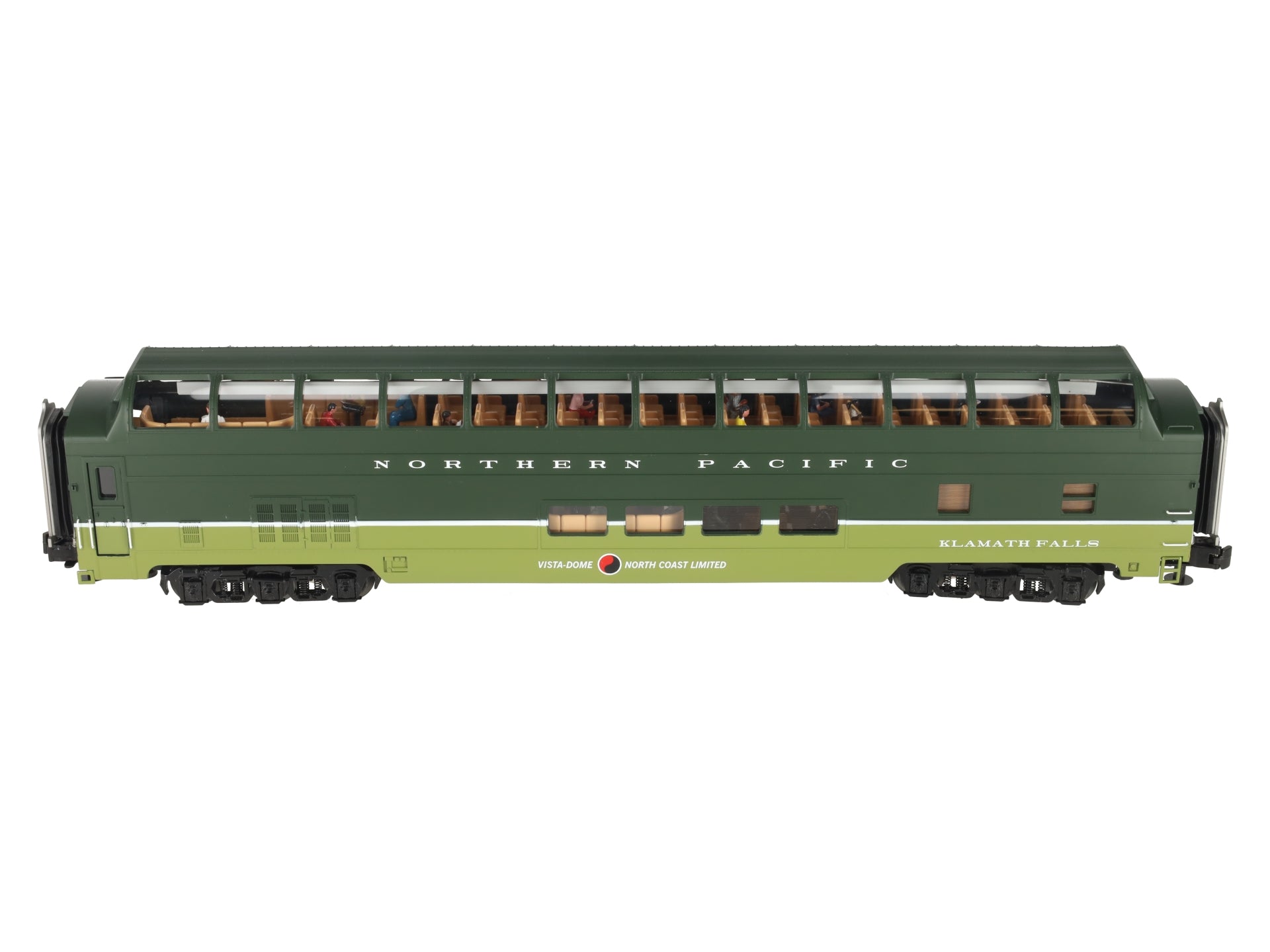 MTH 20-67238 O Gauge Northern Pacific 70' Full Vista Dome Passenger Car EX/Box