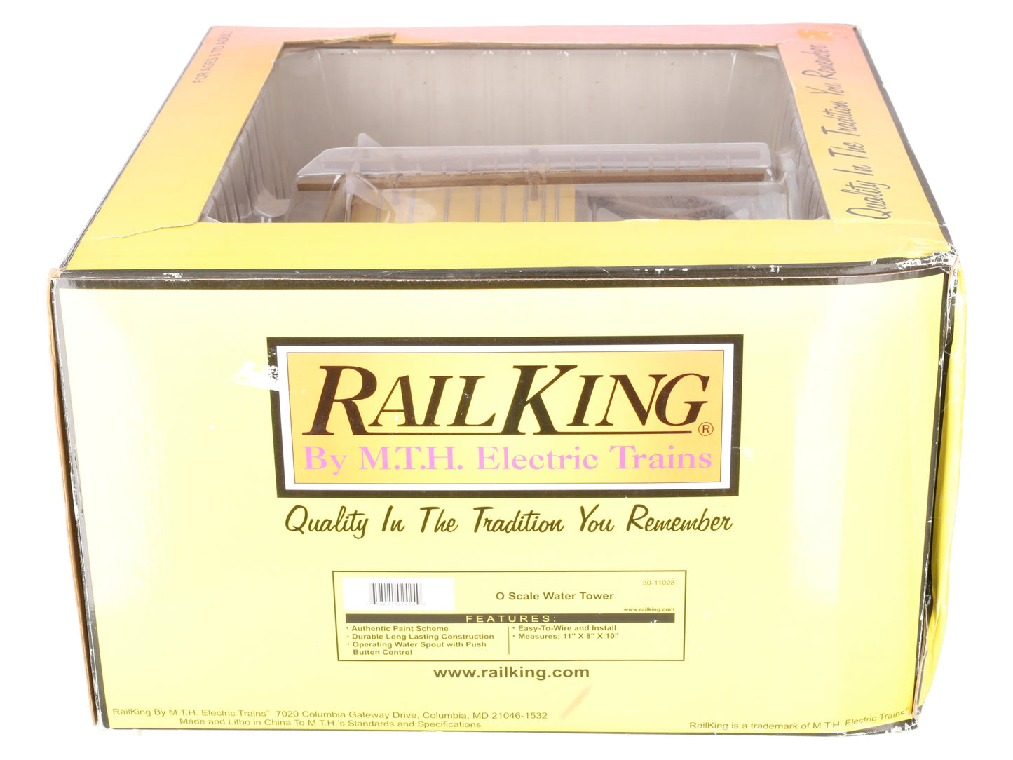 MTH 30-11028 O Scale Operating Wood Water Tower VG/Box