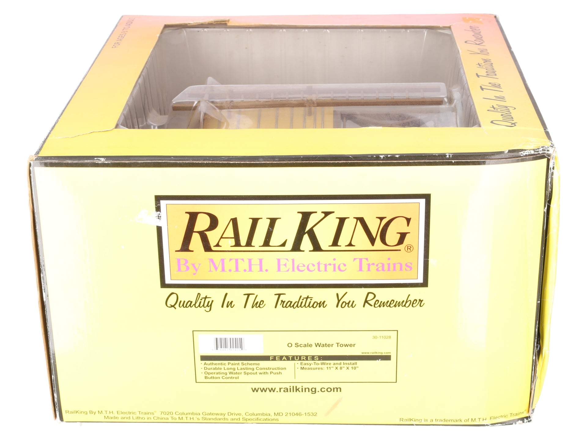 MTH 30-11028 O Scale Operating Wood Water Tower VG/Box