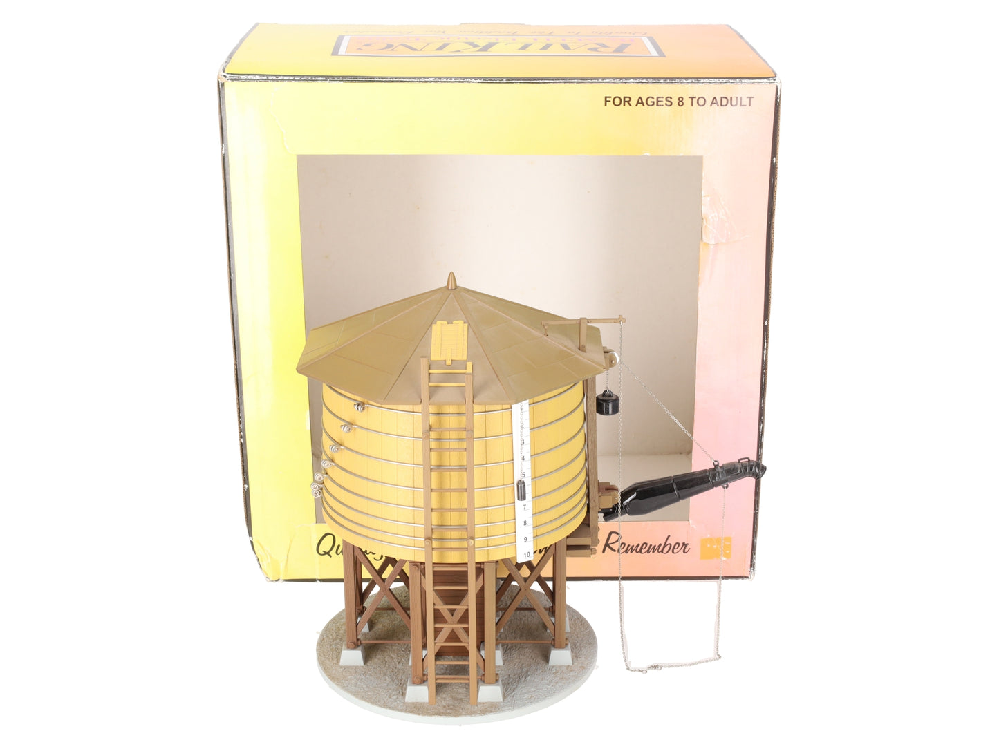 MTH 30-11028 O Scale Operating Wood Water Tower VG/Box