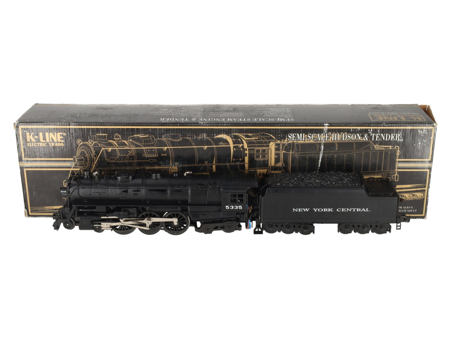 K-Line K3270-5335 O New York Central Hudson Die-Cast Steam Locomotive #5335 EX/Box