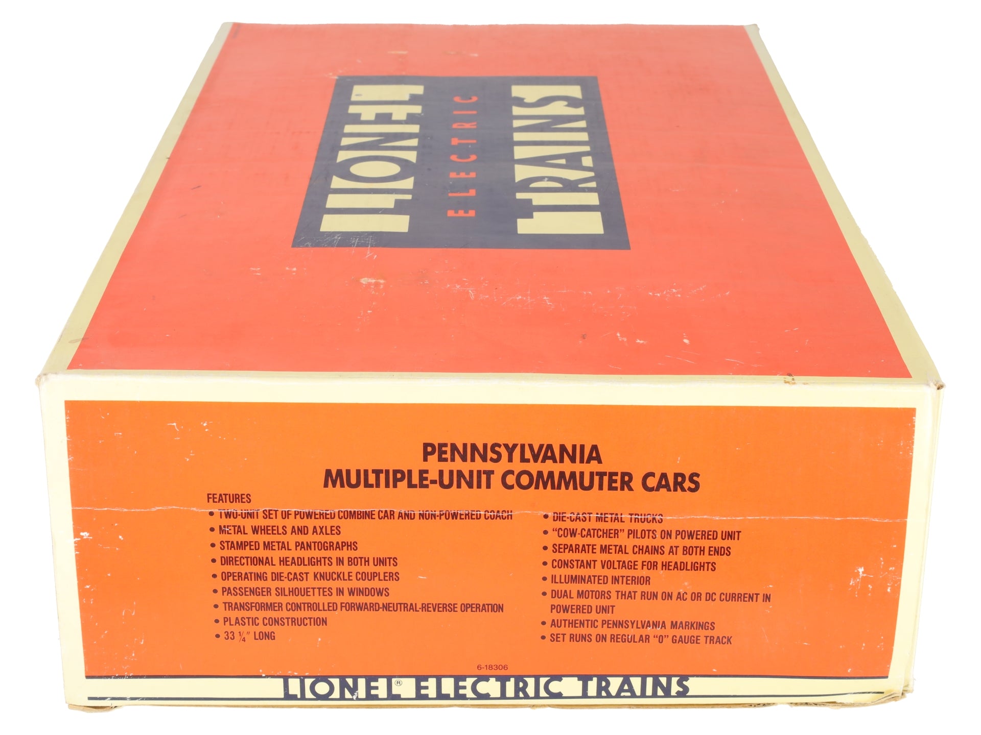 Lionel 6-18306 O Gauge Pennsylvania Multiple-Unit Commuter Cars #483/4574 EX/Box