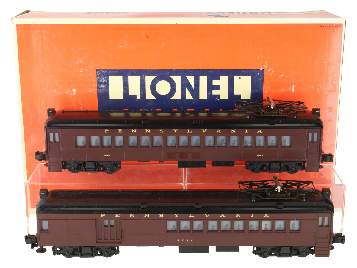 Lionel 6-18306 O Gauge Pennsylvania Multiple-Unit Commuter Cars #483/4574 LN/Box