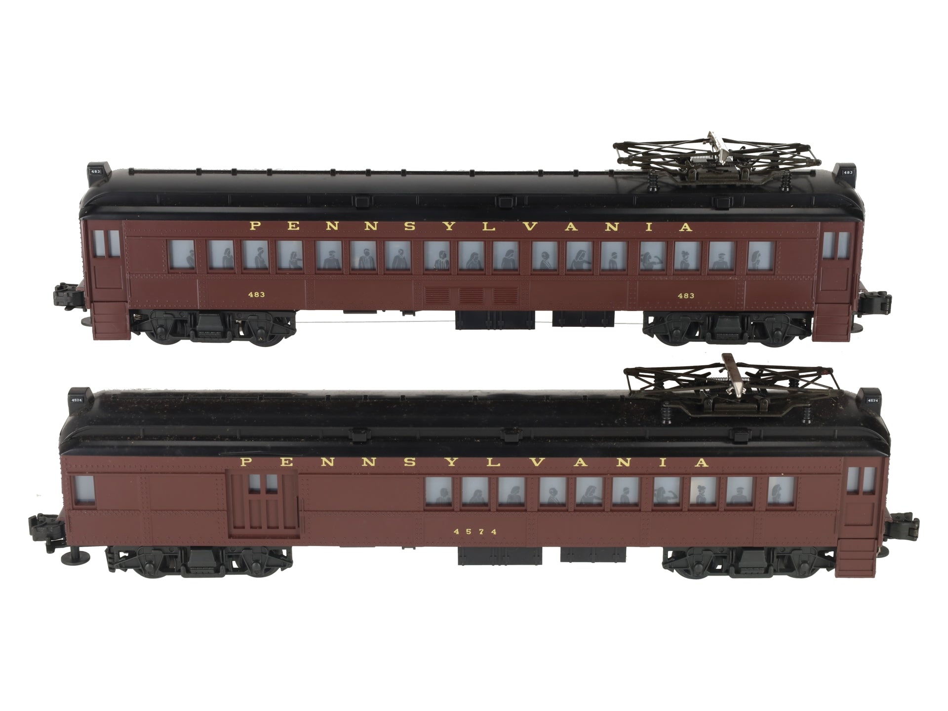 Lionel 6-18306 O Gauge Pennsylvania Multiple-Unit Commuter Cars #483/4574 EX/Box