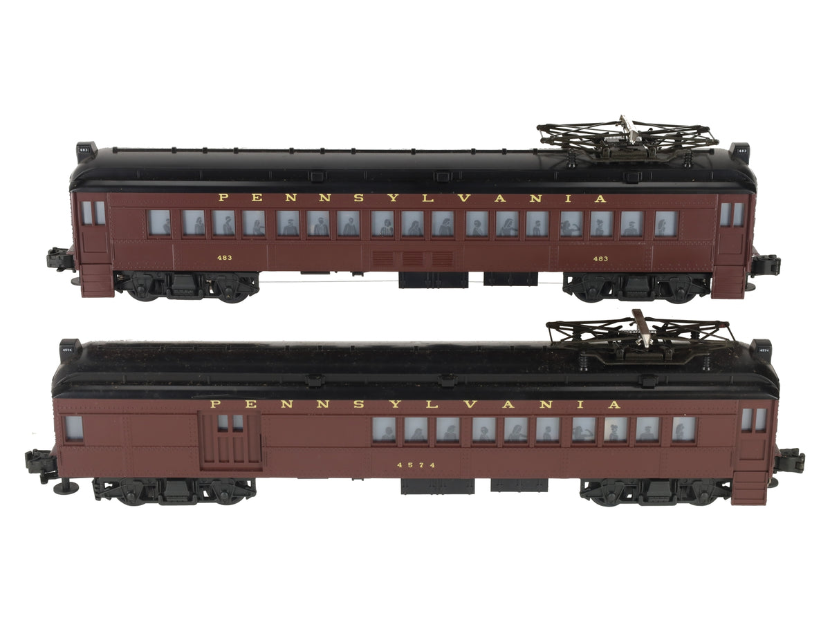 Lionel 6-18306 O Gauge Pennsylvania Multiple-Unit Commuter Cars #483/4574 LN/Box