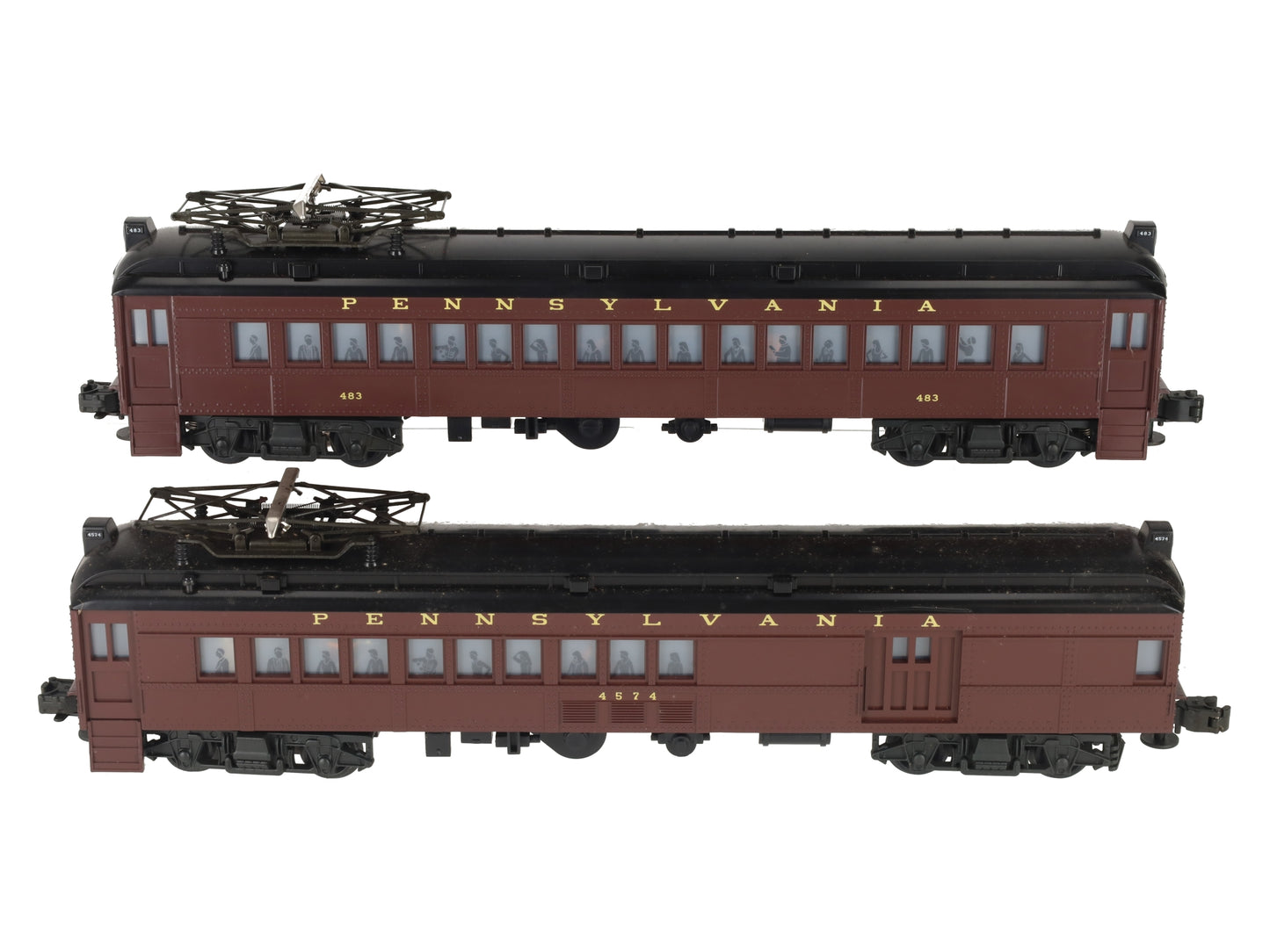 Lionel 6-18306 O Gauge Pennsylvania Multiple-Unit Commuter Cars #483/4574 EX/Box
