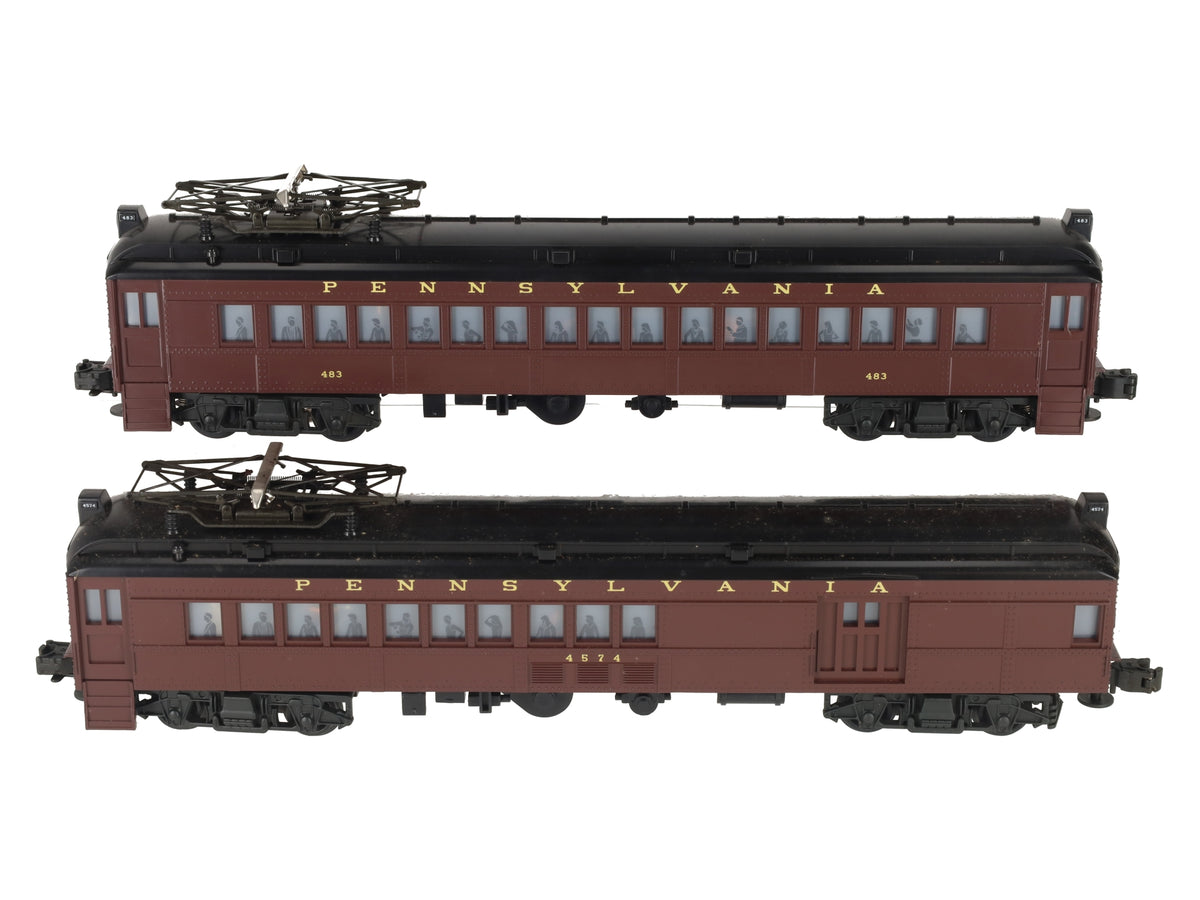 Lionel 6-18306 O Gauge Pennsylvania Multiple-Unit Commuter Cars #483/4574 LN/Box