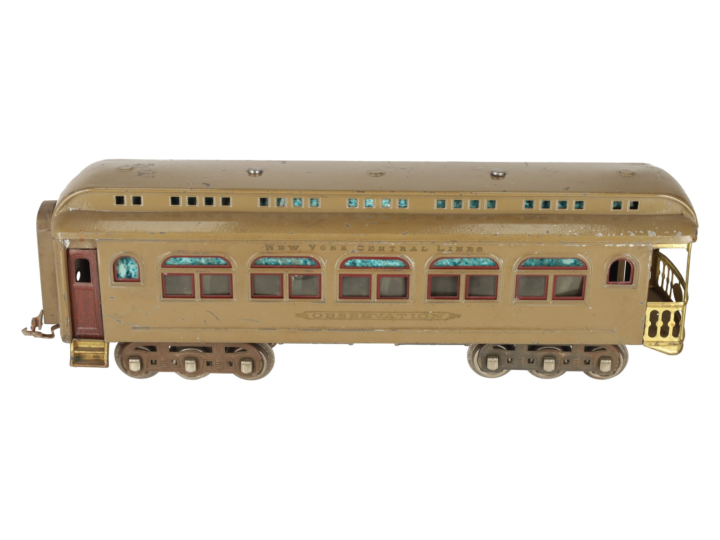 Lionel 490 Vintage Standard Gauge Tinplate Observation Car VG