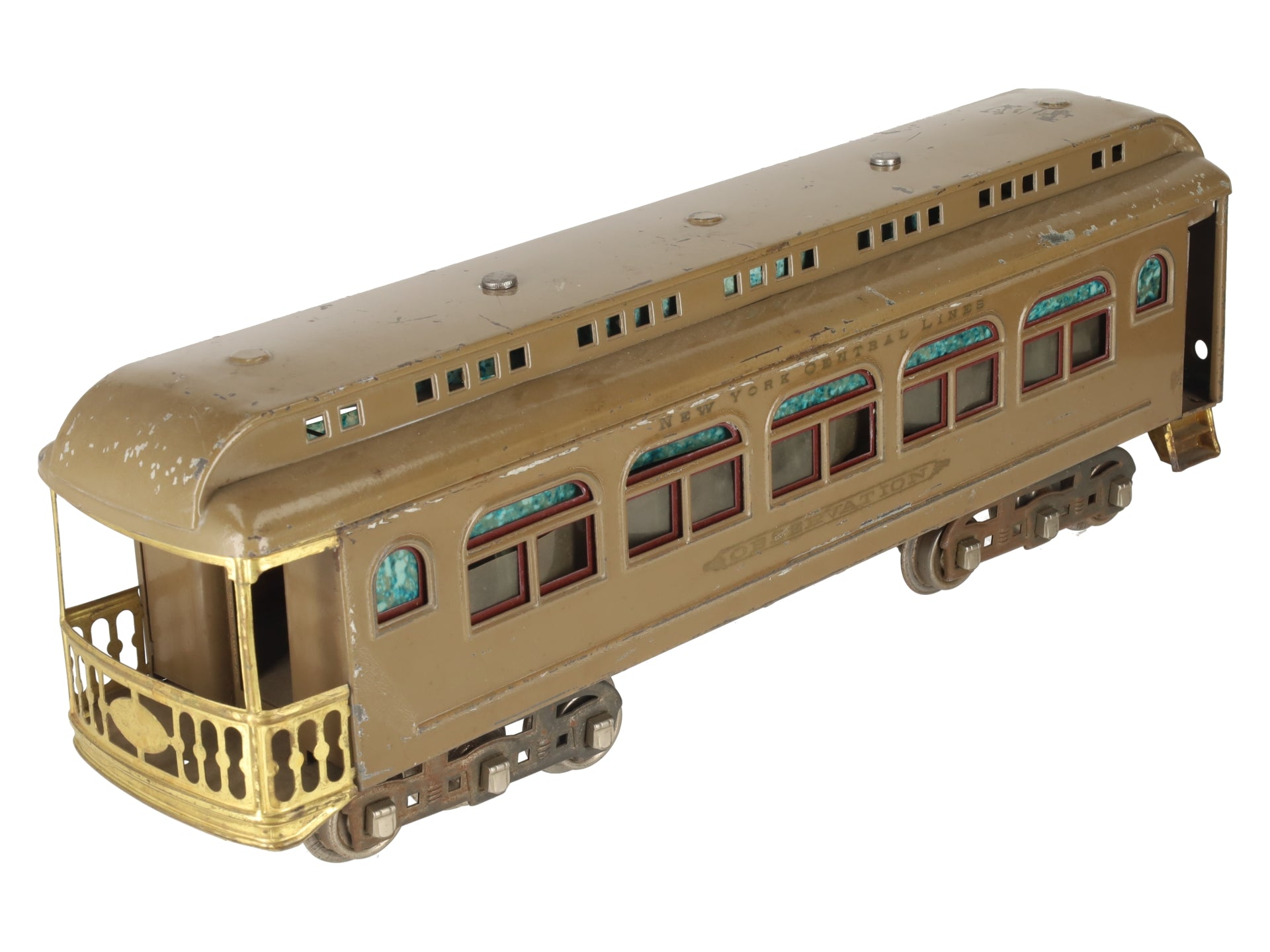 Lionel 490 Vintage Standard Gauge Tinplate Observation Car VG