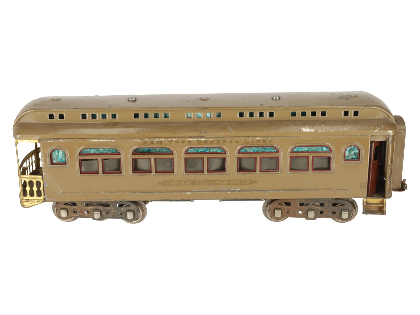 Lionel 490 Vintage Standard Gauge Tinplate Observation Car VG