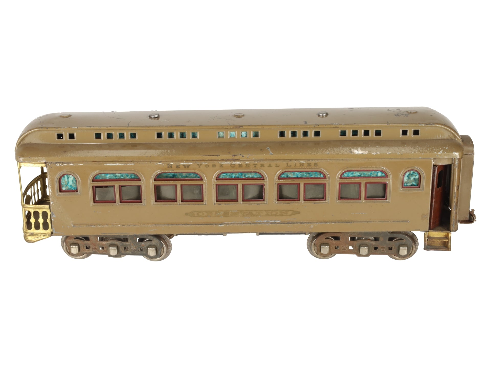 Lionel 490 Vintage Standard Gauge Tinplate Observation Car VG