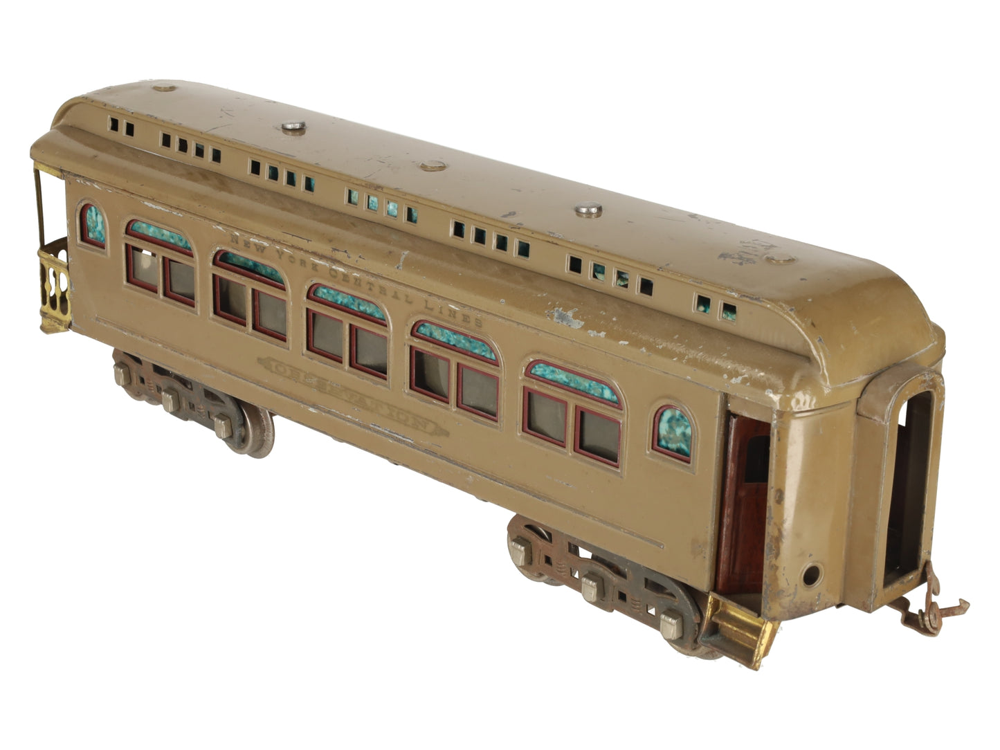 Lionel 490 Vintage Standard Gauge Tinplate Observation Car VG