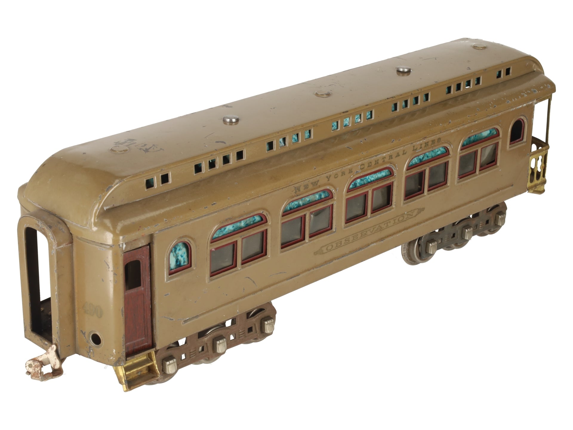Lionel 490 Vintage Standard Gauge Tinplate Observation Car VG