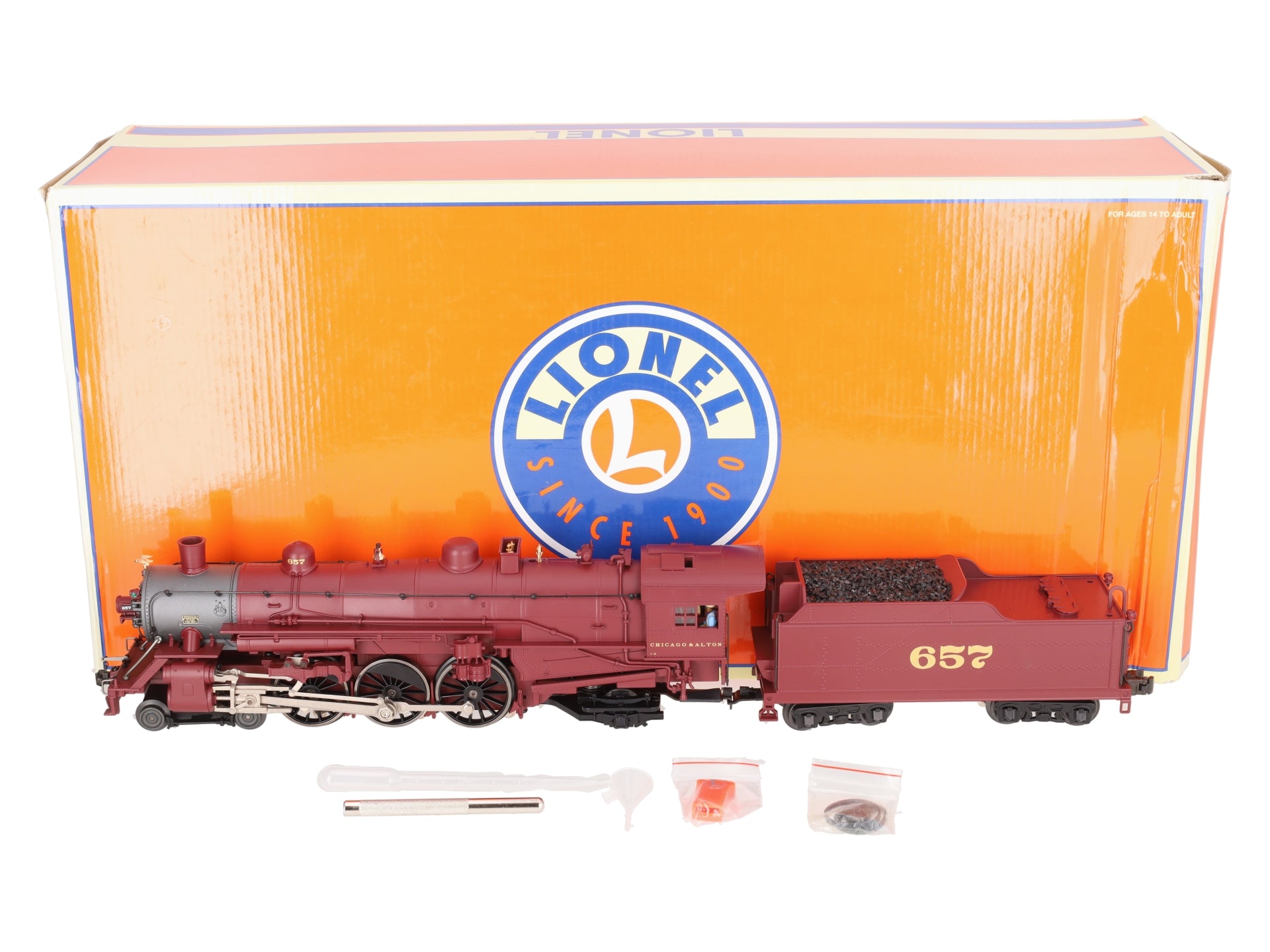 Lionel 6-11338 O Alton Limited 4-6-2 Pacific Steam Locomotive #657 EX/Box