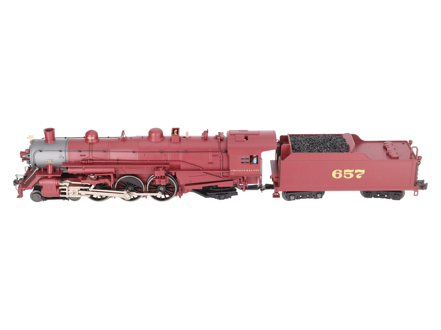 Lionel 6-11338 O Alton Limited 4-6-2 Pacific Steam Locomotive #657 EX/Box
