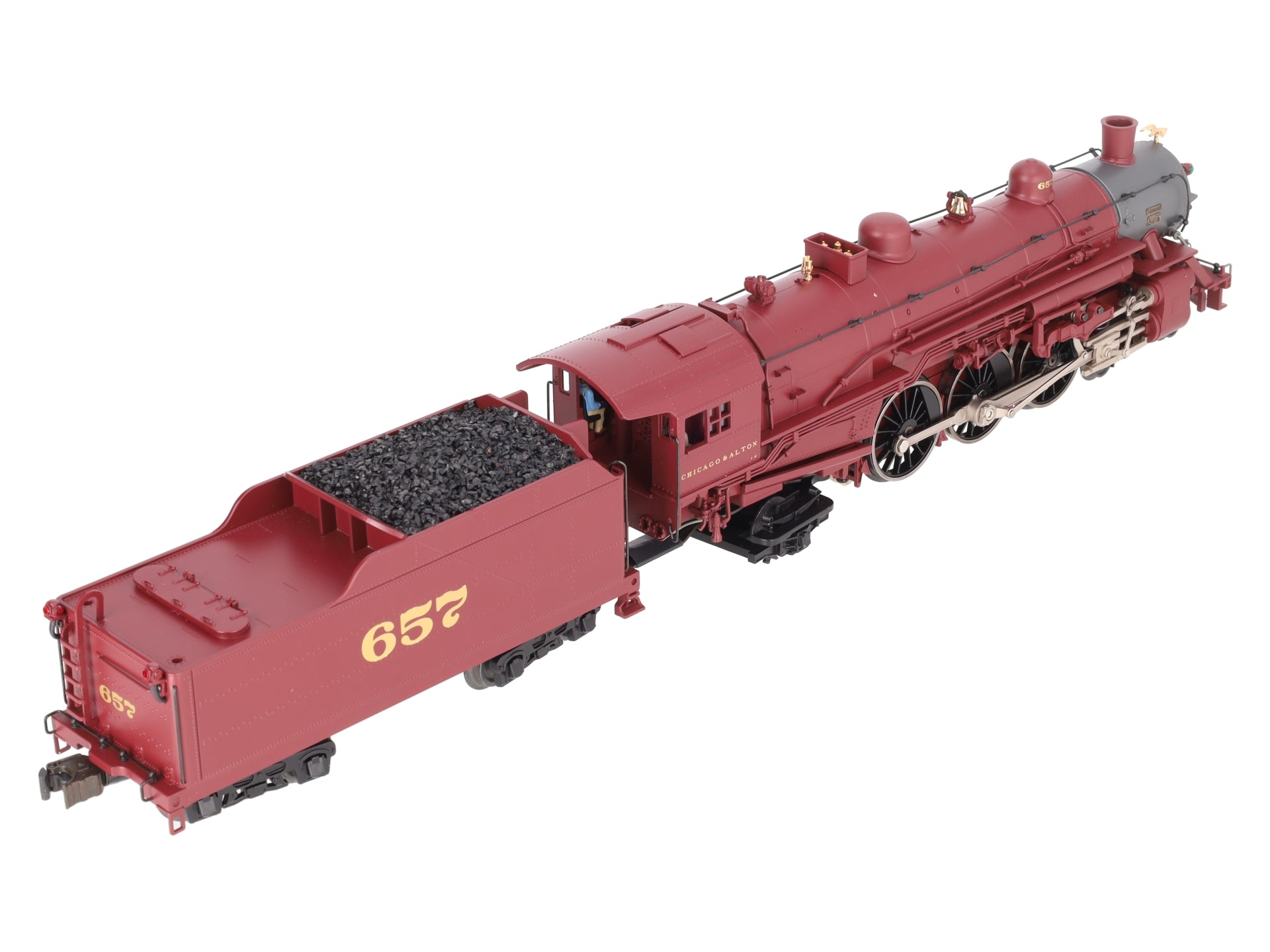 Lionel 6-11338 O Alton Limited 4-6-2 Pacific Steam Locomotive #657 EX/Box