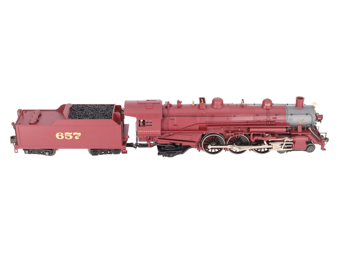 Lionel 6-11338 O Alton Limited 4-6-2 Pacific Steam Locomotive #657 EX/Box