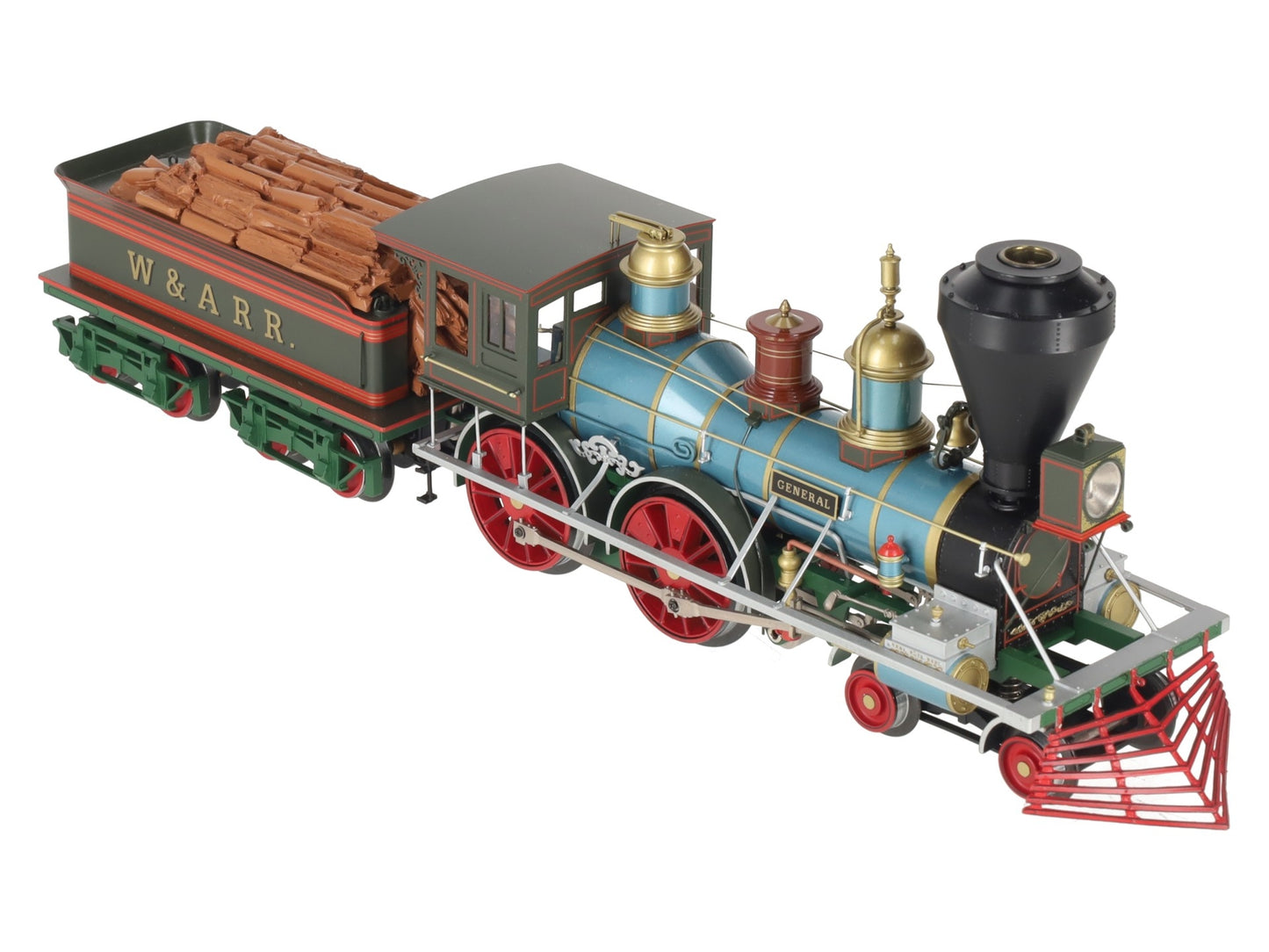 SMR Trains O BRASS W.A.R.R. "The General" 1862 4-4-0 Steam Loco (3-Rail) LN/Box