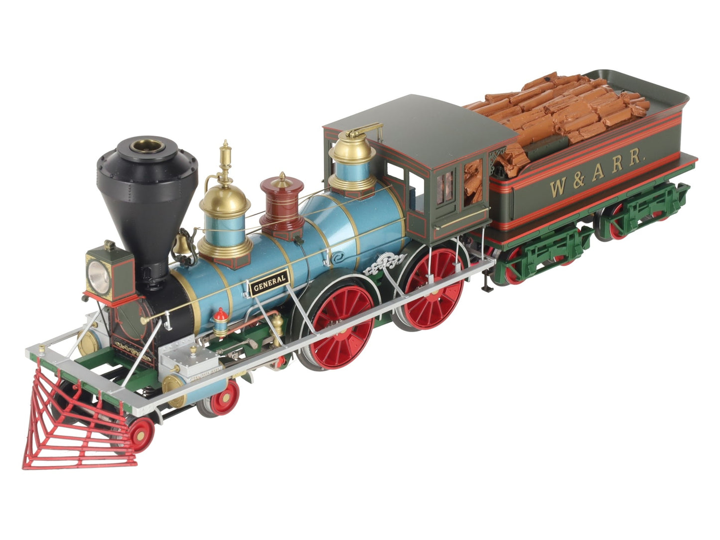 SMR Trains O BRASS W.A.R.R. "The General" 1862 4-4-0 Steam Loco (3-Rail) LN/Box