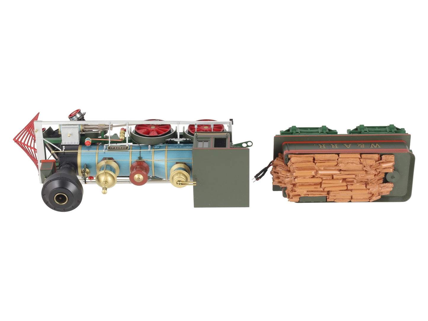 SMR Trains O BRASS W.A.R.R. "The General" 1862 4-4-0 Steam Loco (3-Rail) LN/Box