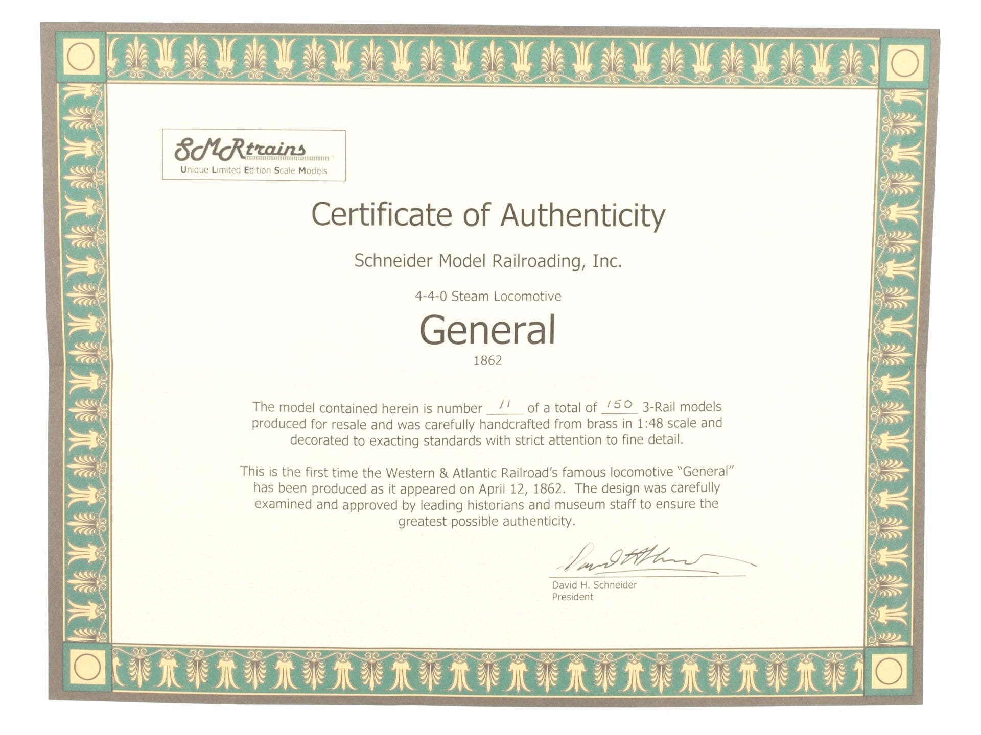SMR Trains O BRASS W.A.R.R. 