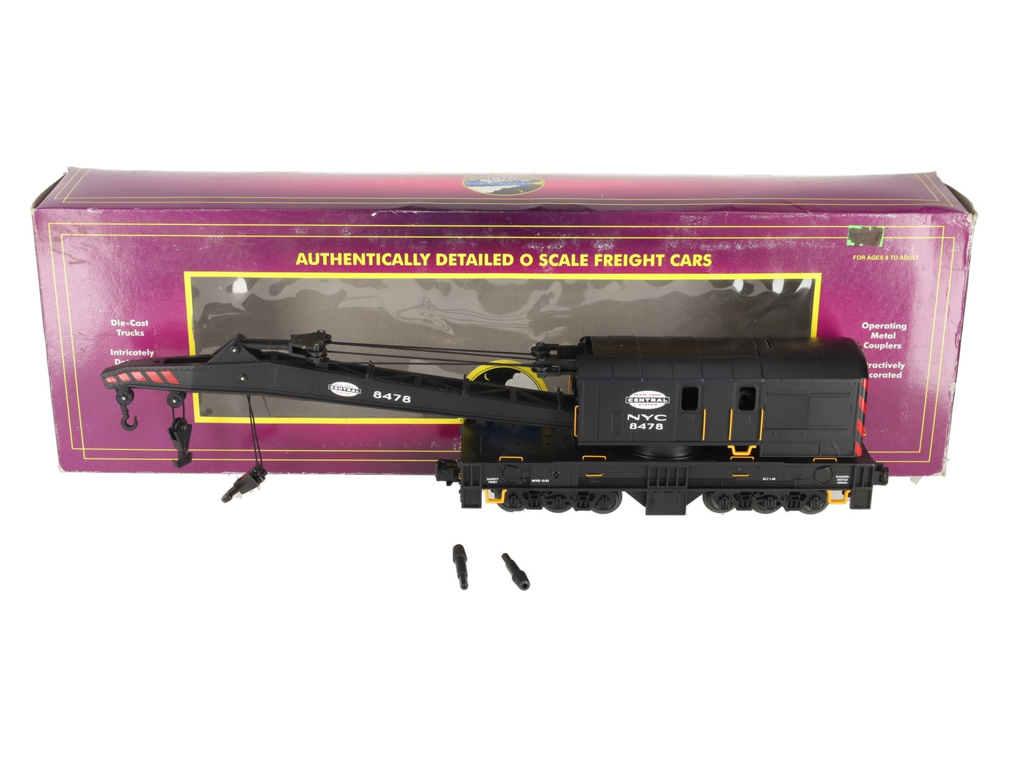 MTH 20-98471 O Gauge New York Central Crane Car #8478 EX/Box
