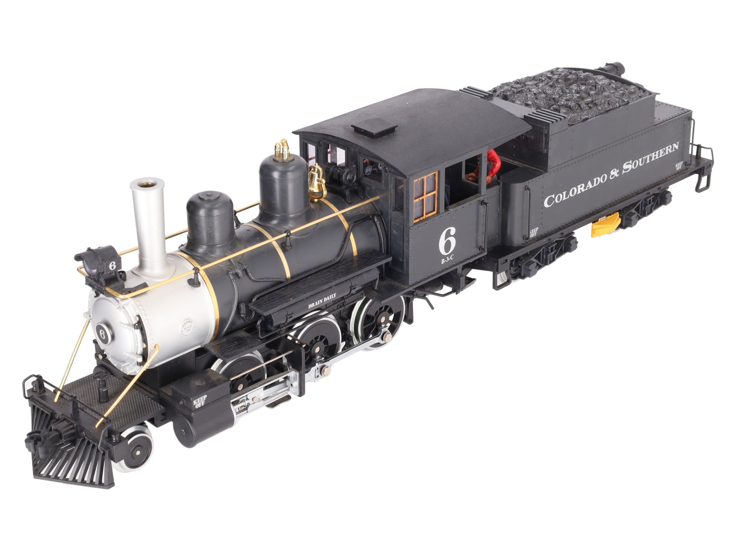 LGB 2019S G Gauge Colorado & Southern Mogul Steam Locomotive & Tender #6 VG/Box