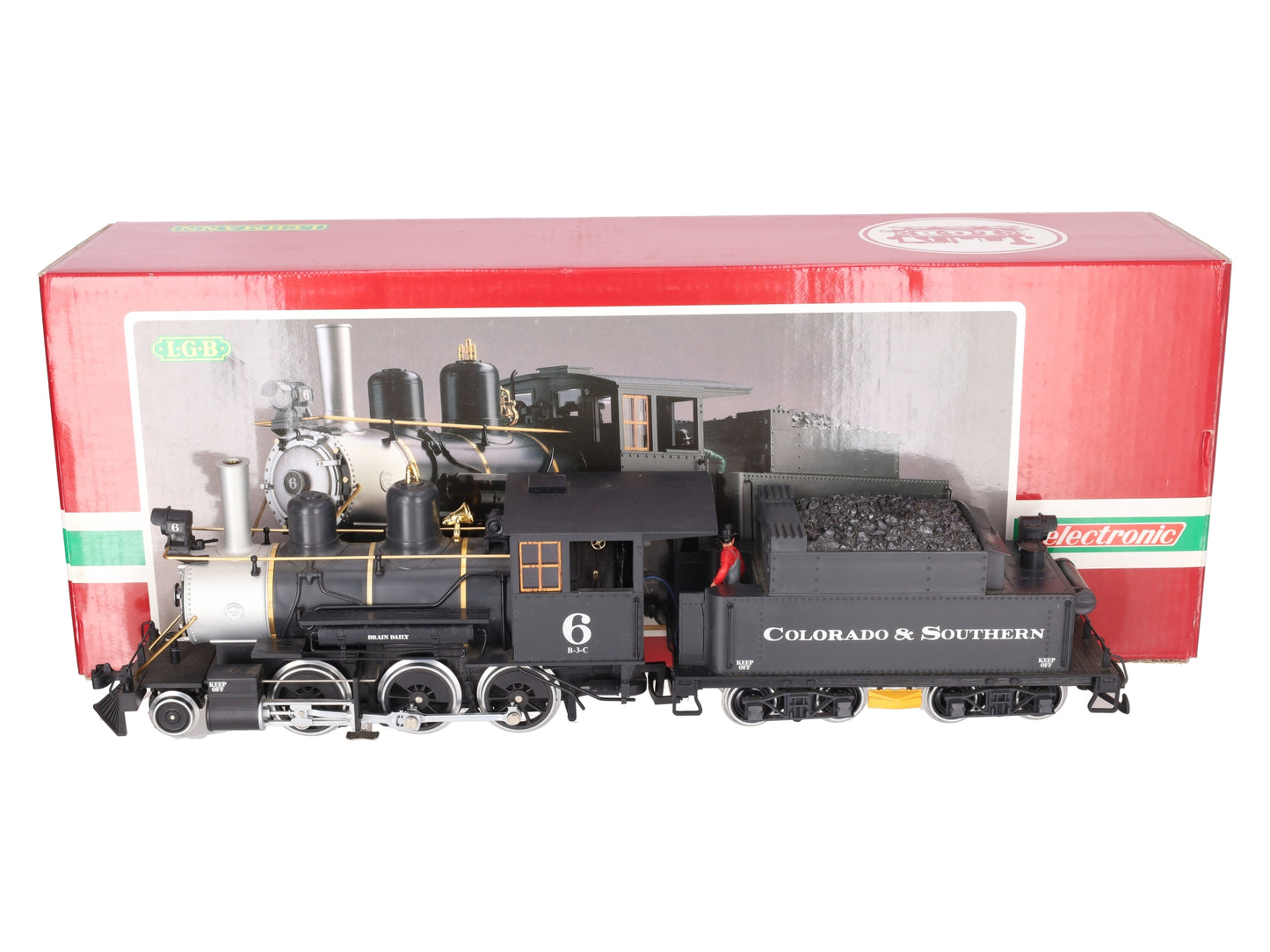 LGB 2019S G Gauge Colorado & Southern Mogul Steam Locomotive & Tender #6 VG/Box