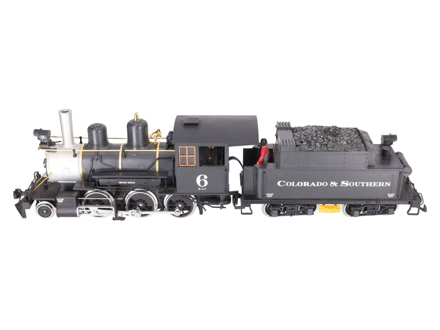 LGB 2019S G Gauge Colorado & Southern Mogul Steam Locomotive & Tender #6 VG/Box