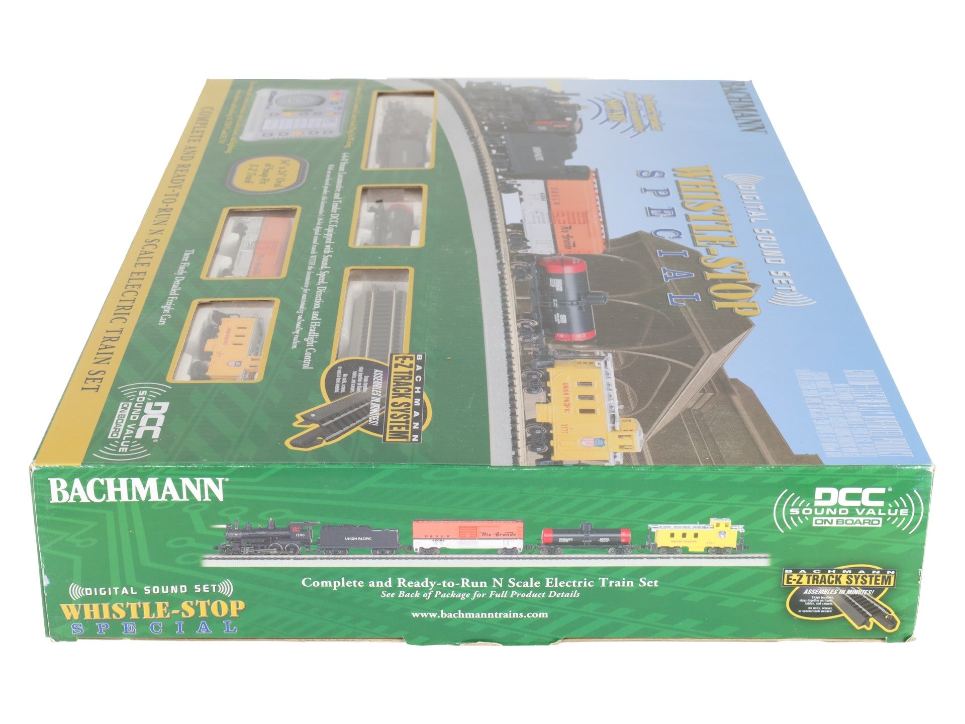 Bachmann 24133 N Scale Whistle-Stop Special Steam Starter Freight Train Set