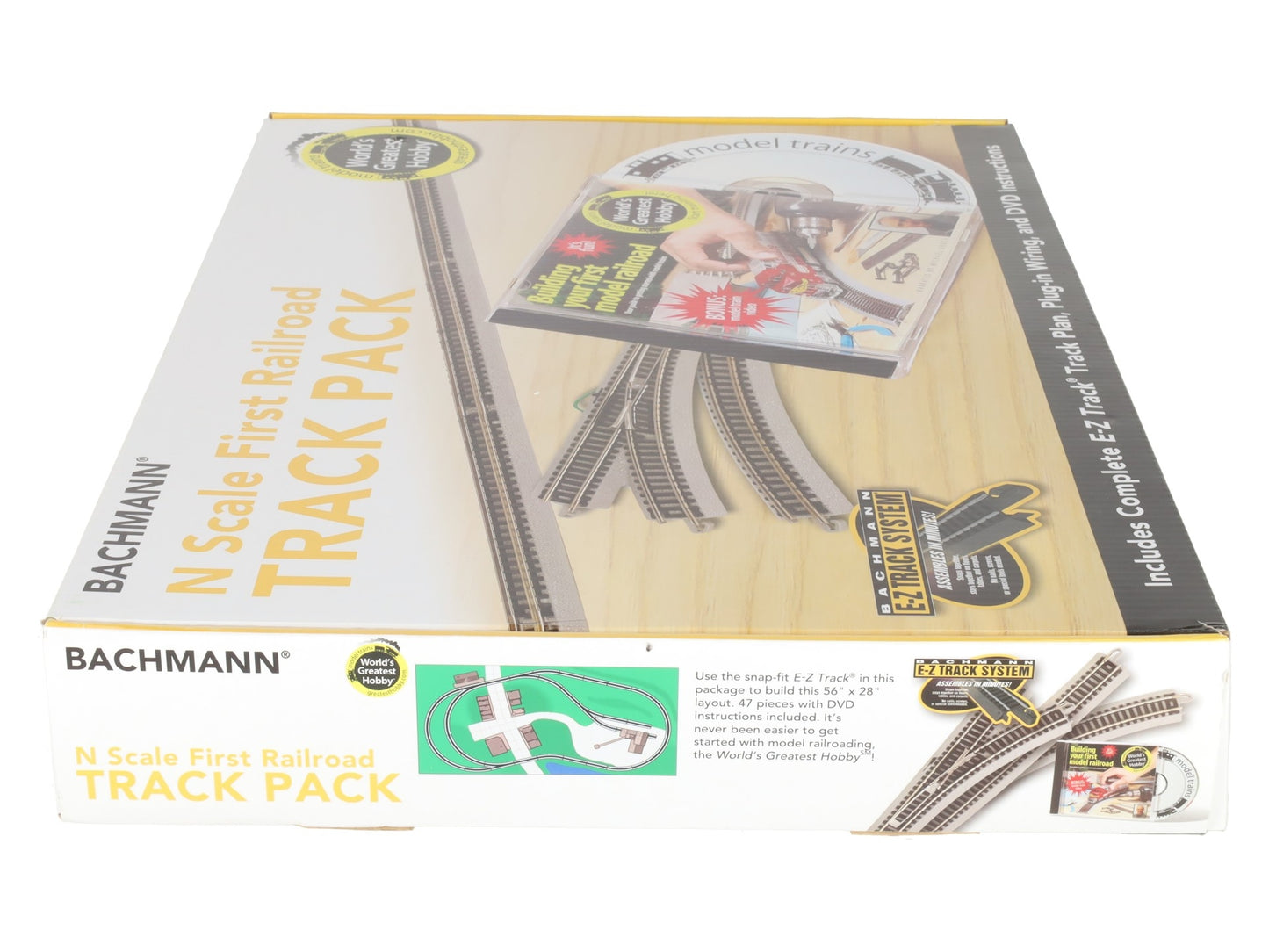 Bachmann 44896 N Nickel Silver First Railroad E-Z Track Expansion Pack EX/Box