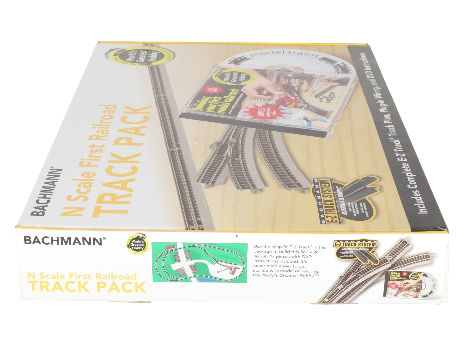 Bachmann 44896 N Nickel Silver First Railroad E-Z Track Expansion Pack EX/Box