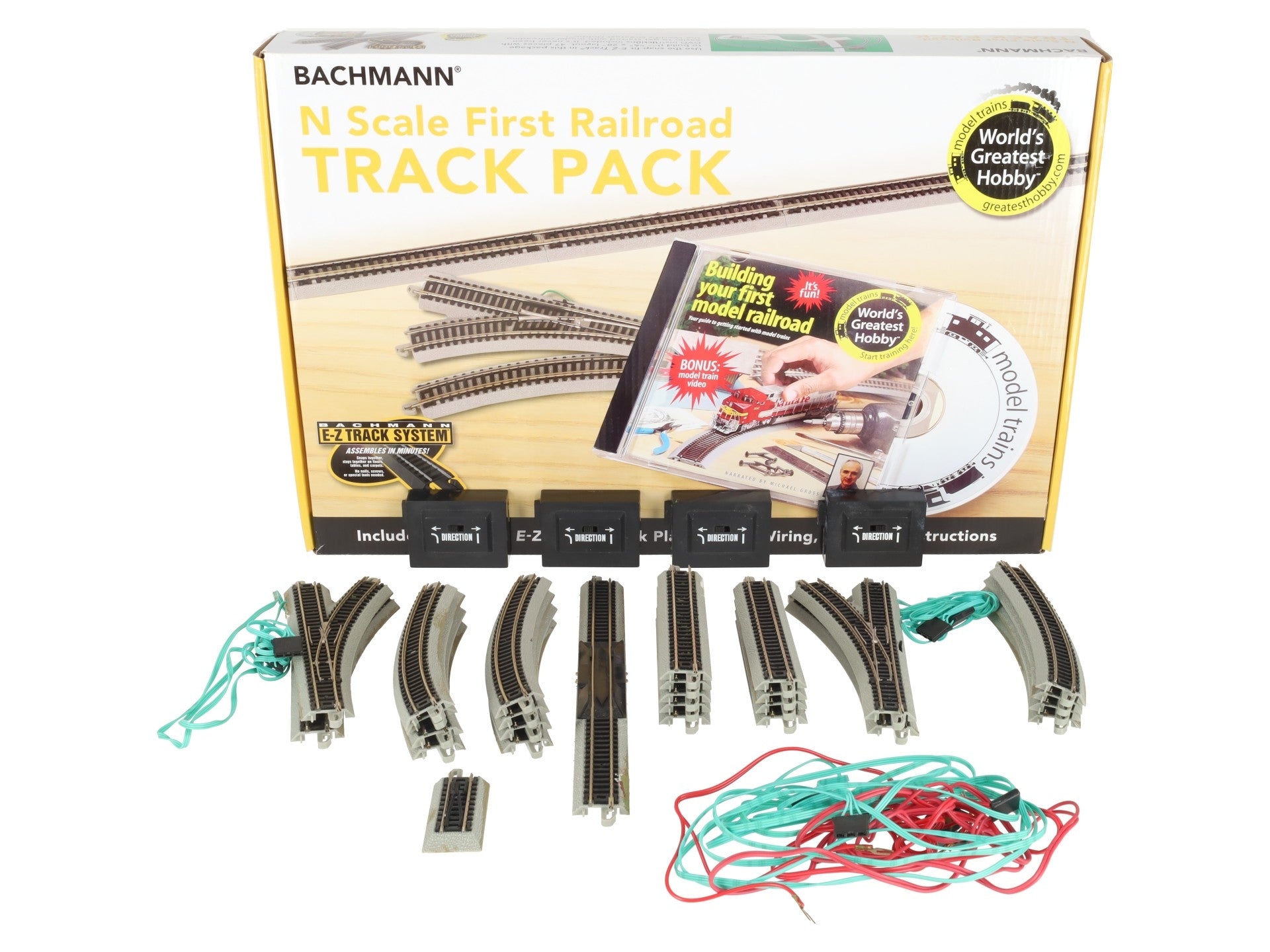 Bachmann 44896 N Nickel Silver First Railroad E-Z Track Expansion Pack