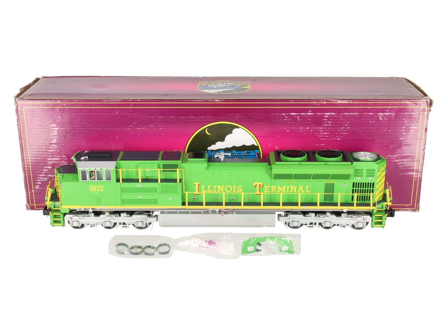 MTH 20-21265-1 O Gauge Illinois Terminal SD70ACe Diesel Engine #1072 w PS3 EX/Box