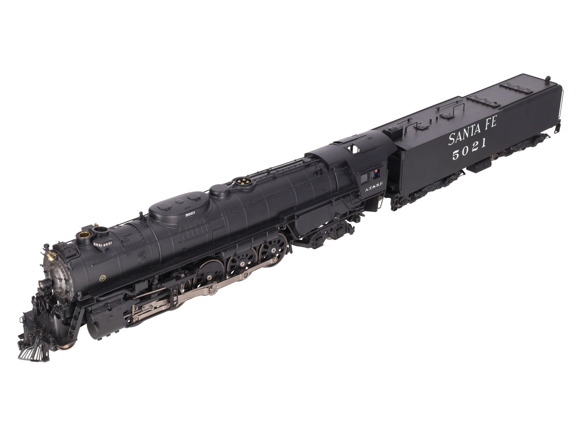3rd Rail 5021 Santa Fe 2-10-4 Steam Locomotive & Tender w/TMCC - 3 Rail #5021 EX/Box