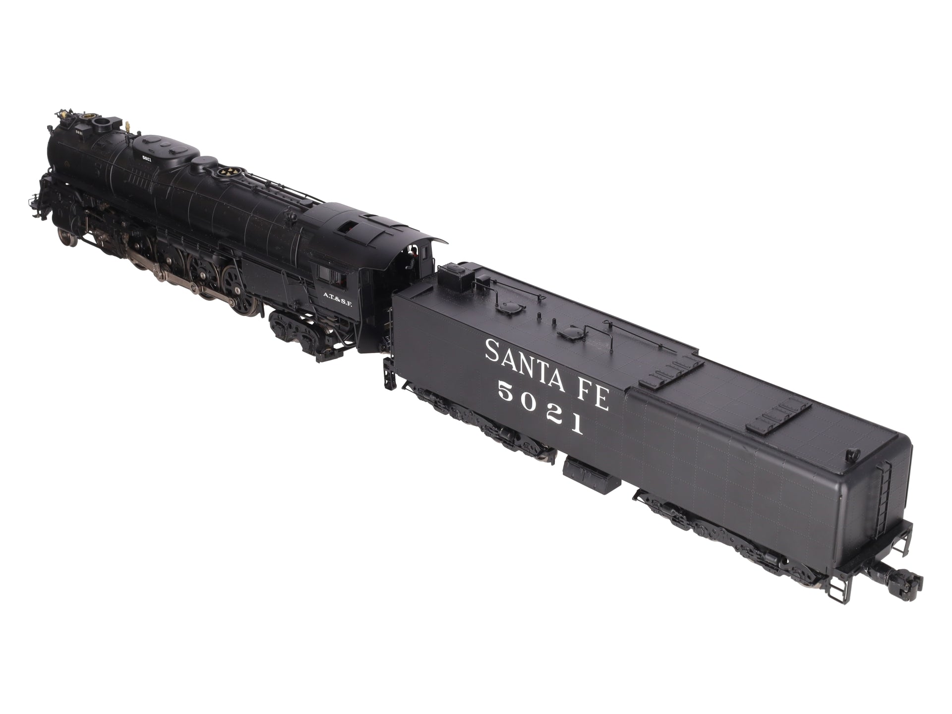3rd Rail 5021 Santa Fe 2-10-4 Steam Locomotive & Tender w/TMCC - 3 Rail #5021 EX/Box