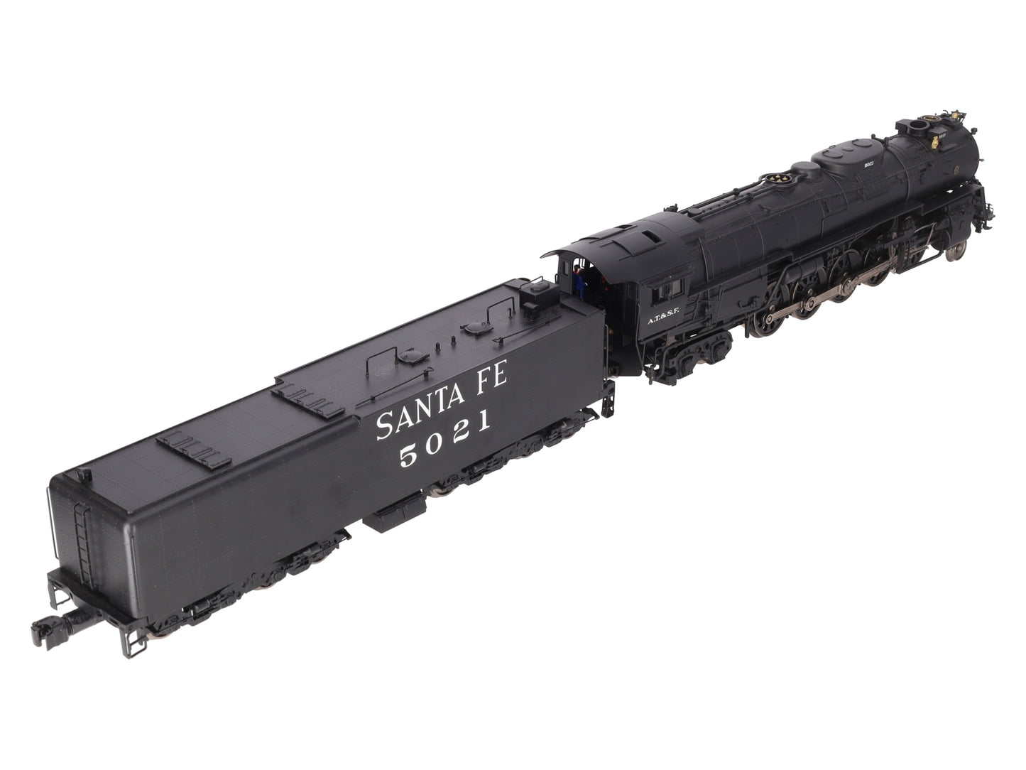 3rd Rail 5021 Santa Fe 2-10-4 Steam Locomotive & Tender w/TMCC - 3 Rail #5021 EX/Box