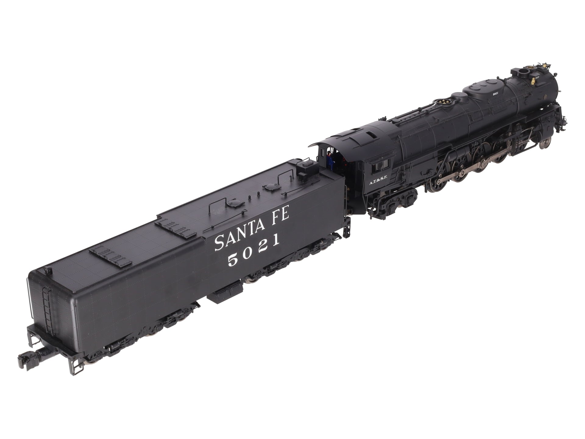 3rd Rail 5021 Santa Fe 2-10-4 Steam Locomotive & Tender w/TMCC - 3 Rail #5021 EX/Box