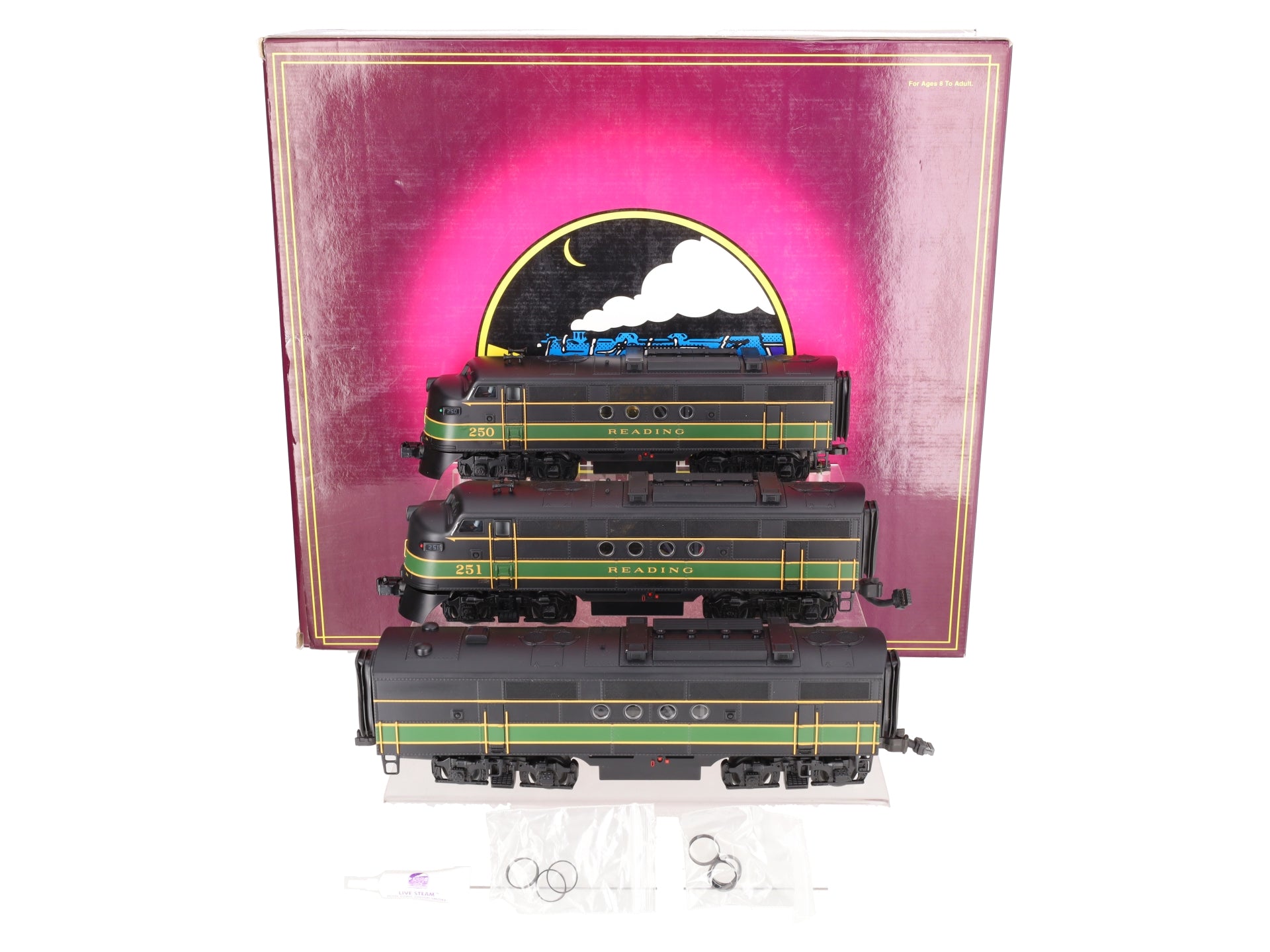 MTH 20-2345-1 Reading FT ABA Diesel Engine Set w/PS2 #250/251 EX/Box
