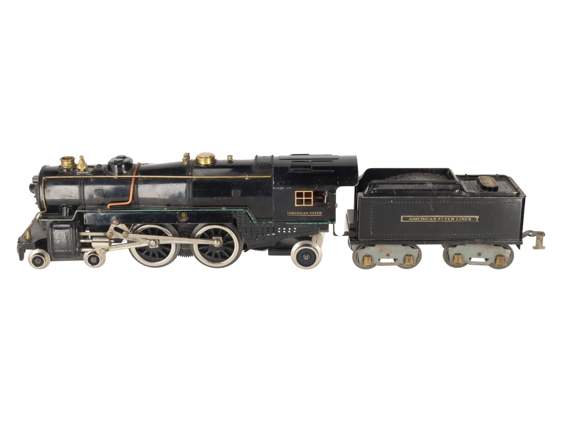 American Flyer 4682 Vintage Standard Gauge 4-4-2 Steam Engine and Tender VG