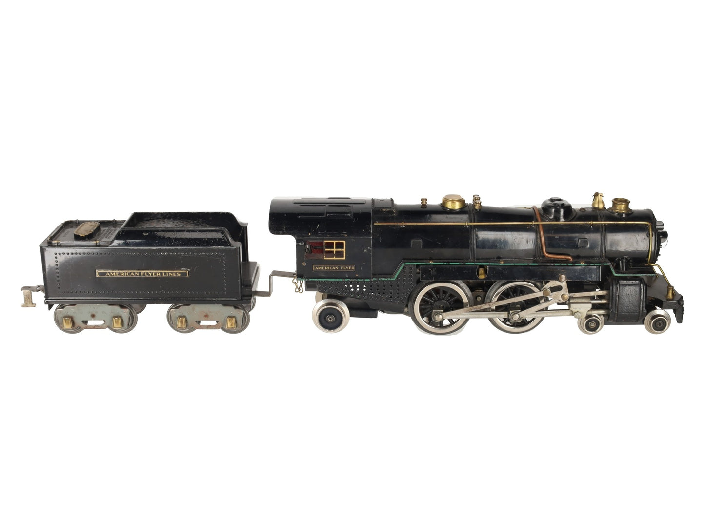 American Flyer 4682 Vintage Standard Gauge 4-4-2 Steam Engine and Tender VG
