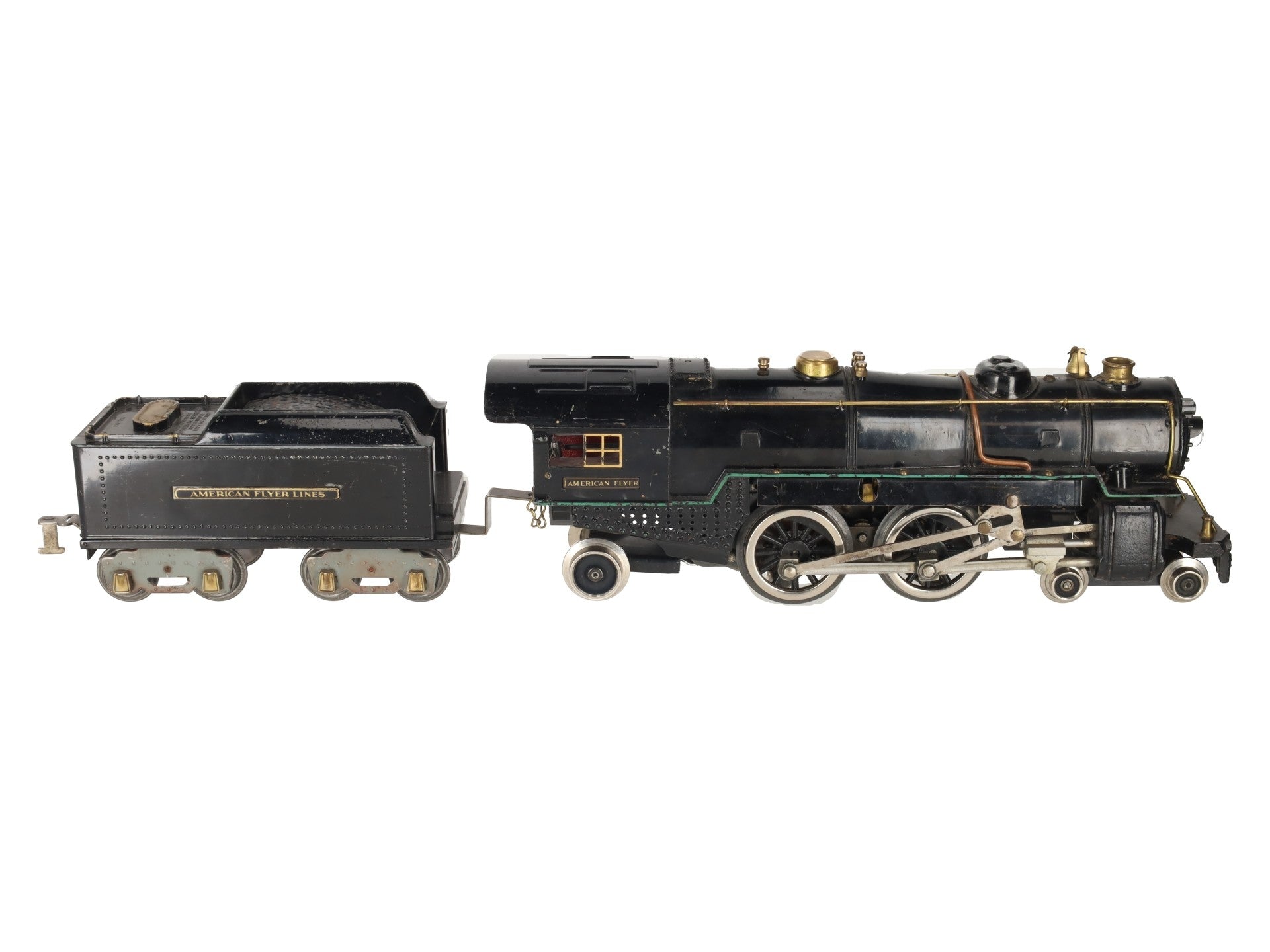 American Flyer 4682 Vintage Standard Gauge 4-4-2 Steam Engine and Tender VG