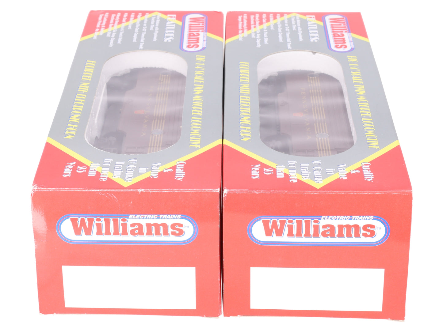 Williams F71105 O Pennsylvania Tuscan Red 5 Stripe F7 AA Diesel Locomotive Set EX/Box