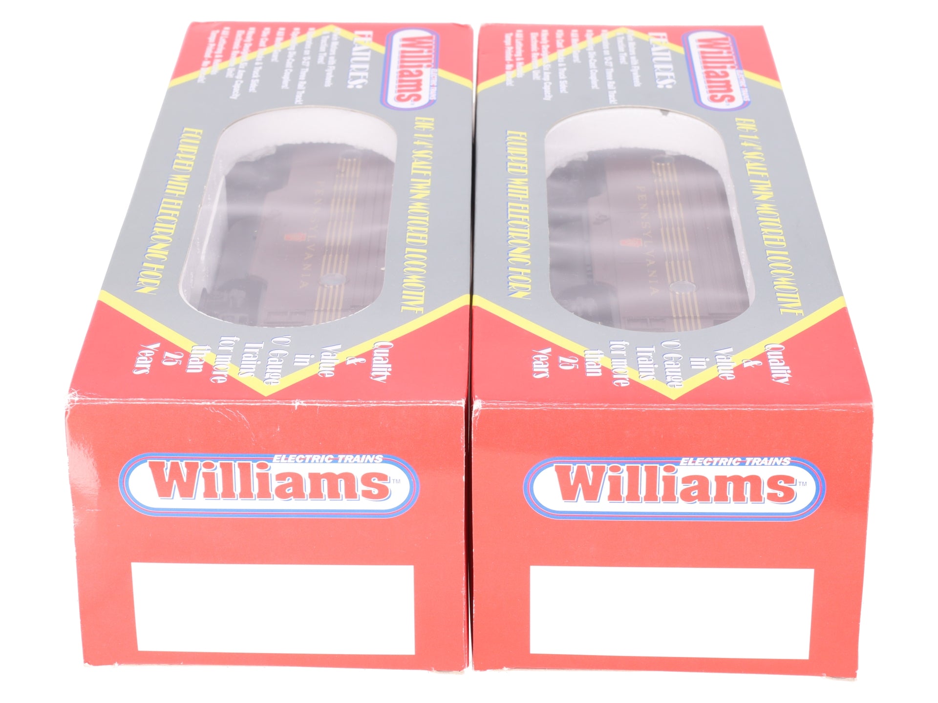 Williams F71105 O Pennsylvania Tuscan Red 5 Stripe F7 AA Diesel Locomotive Set EX/Box