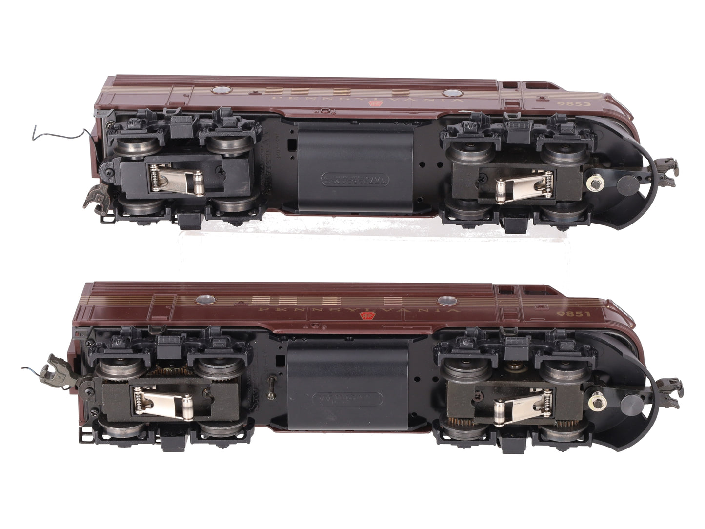 Williams F71105 O Pennsylvania Tuscan Red 5 Stripe F7 AA Diesel Locomotive Set EX/Box