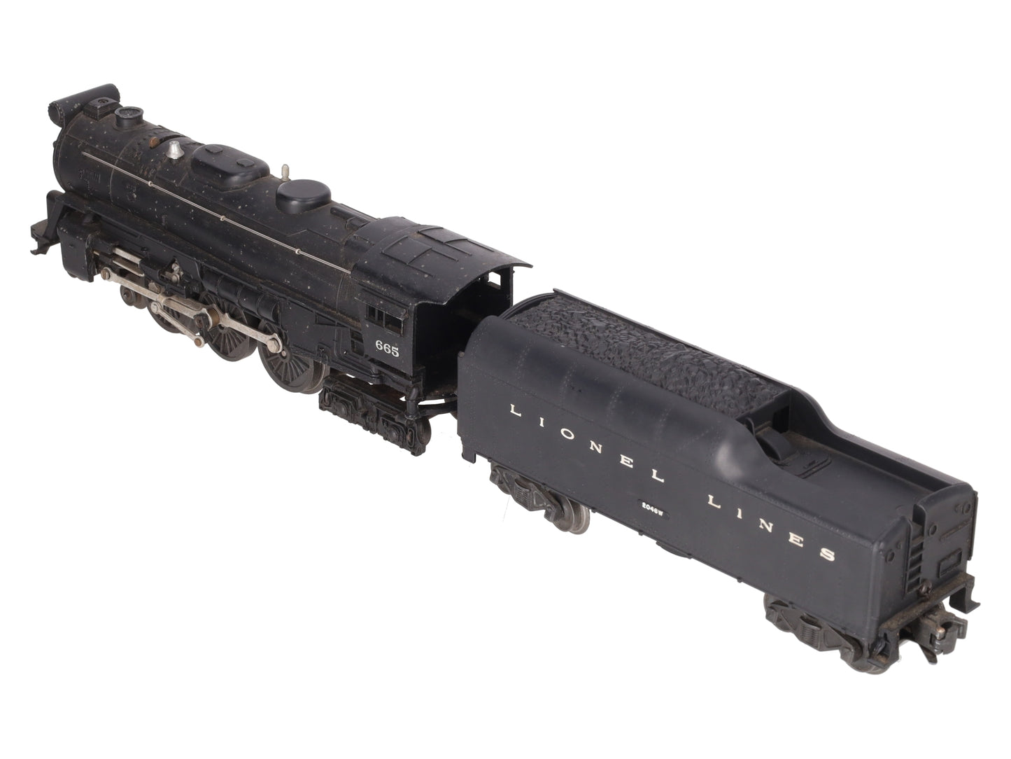 Lionel 665 Vintage O 4-6-4 Steam Locomotive w/2046W Tender VG